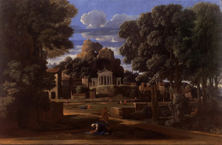 Paisagem com as cinzas de Fócion - Nicolas Poussin
