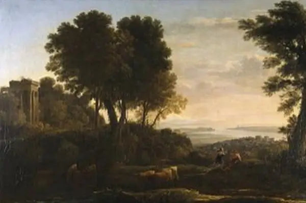 Paisagem com Mercúrio e os Batiates - Claude Lorrain