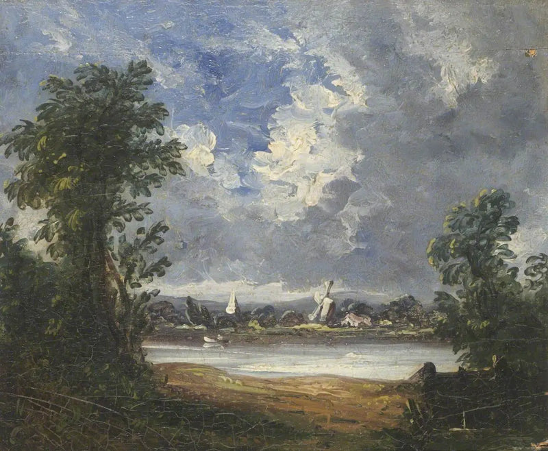 Paisagem com moinho de vento - John Constable
