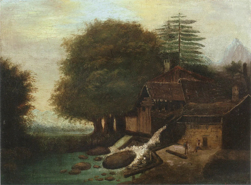 Paisagem com moinho - Paul Cézanne