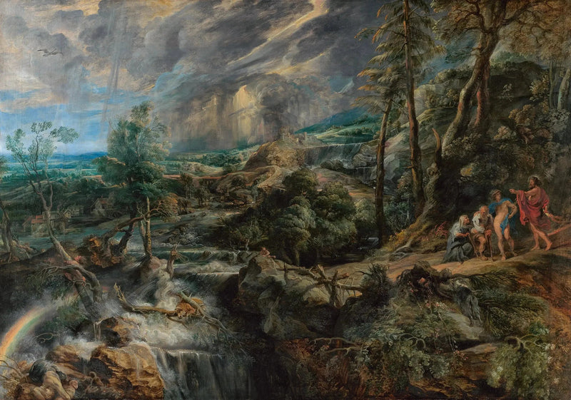 Paisagem com Filémon e Baucis - Peter Paul Rubens