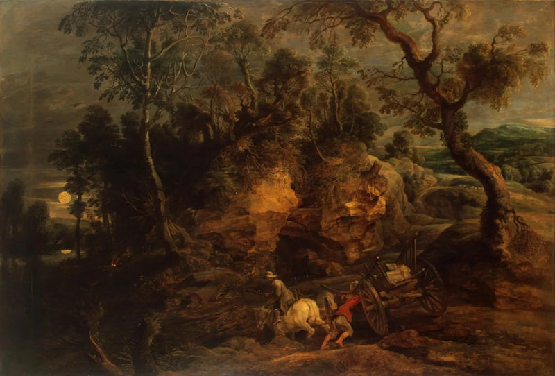 Paisagem com carregadores de pedras - Peter Paul Rubens