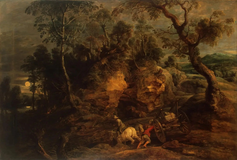 Paisagem com carregadores de pedras - Peter Paul Rubens