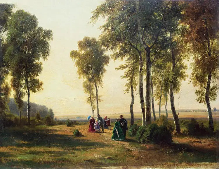 Paisagem com passeio - Ivan Chichkine