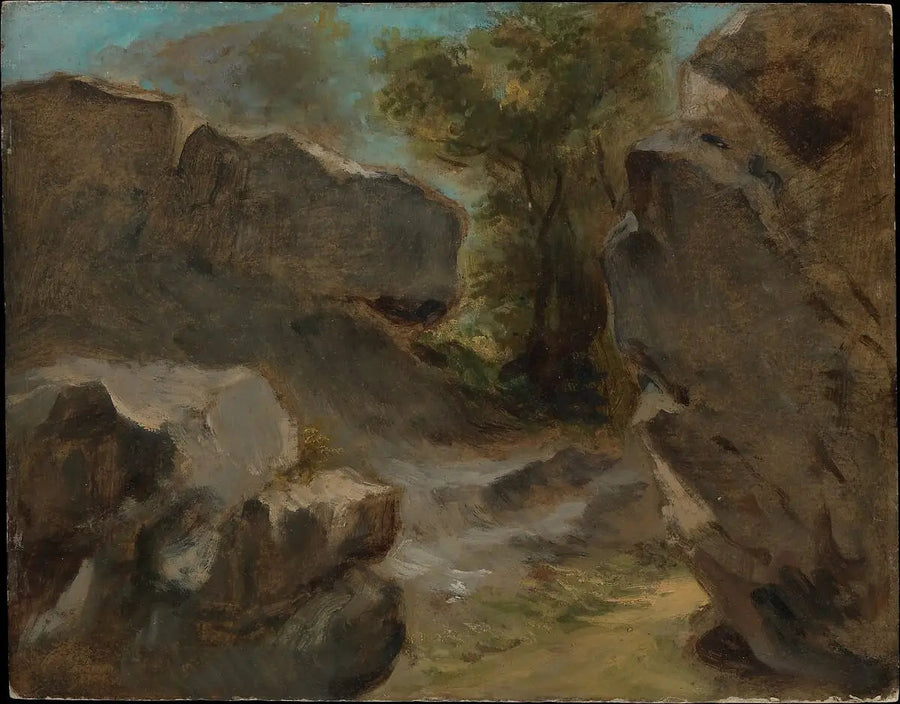Paisagem com rochas, Augerville - Eugène Delacroix