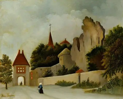 Paisagem com ruínas - Henri Rousseau