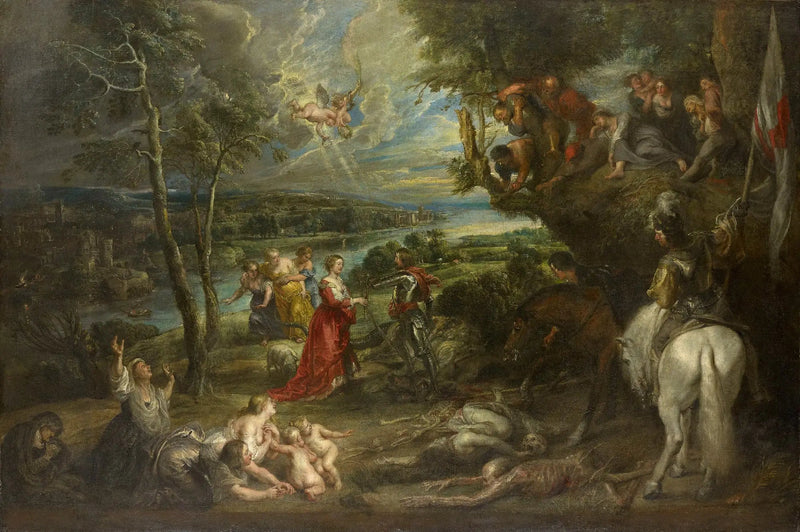 Paisagem com São Jorge e o dragão - Peter Paul Rubens