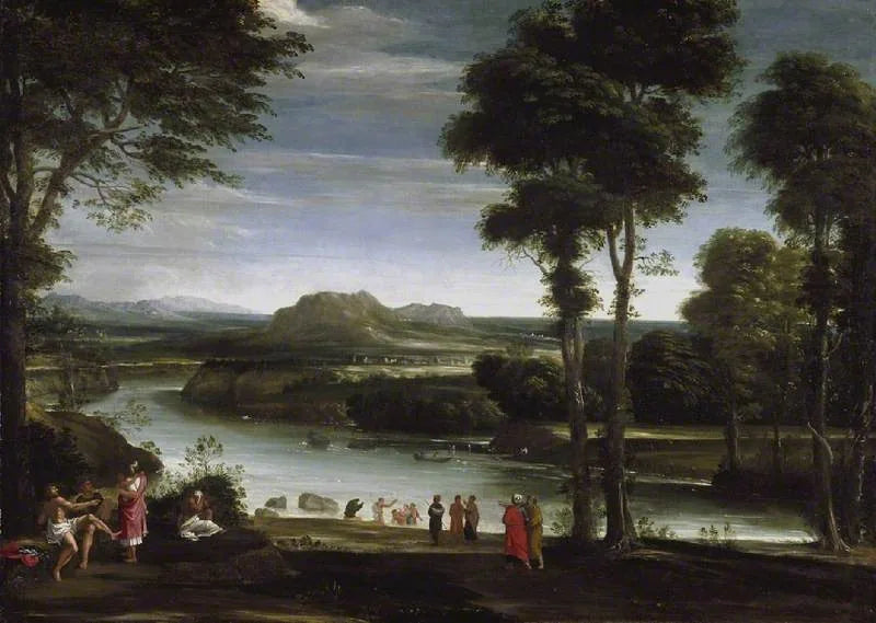 Paisagem com São João Batista - Domenichino