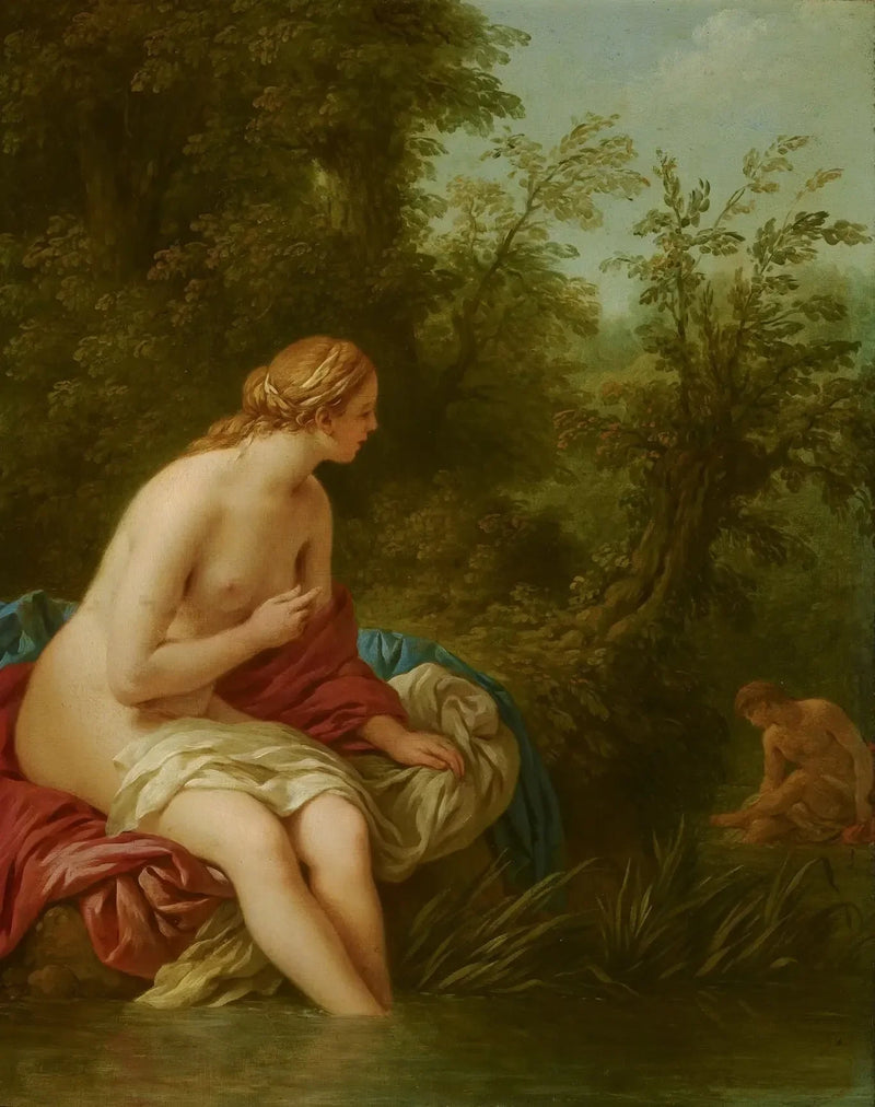 Paisagem com Salmacis e Hermaphrodito - Louis Jean François Lagrenée