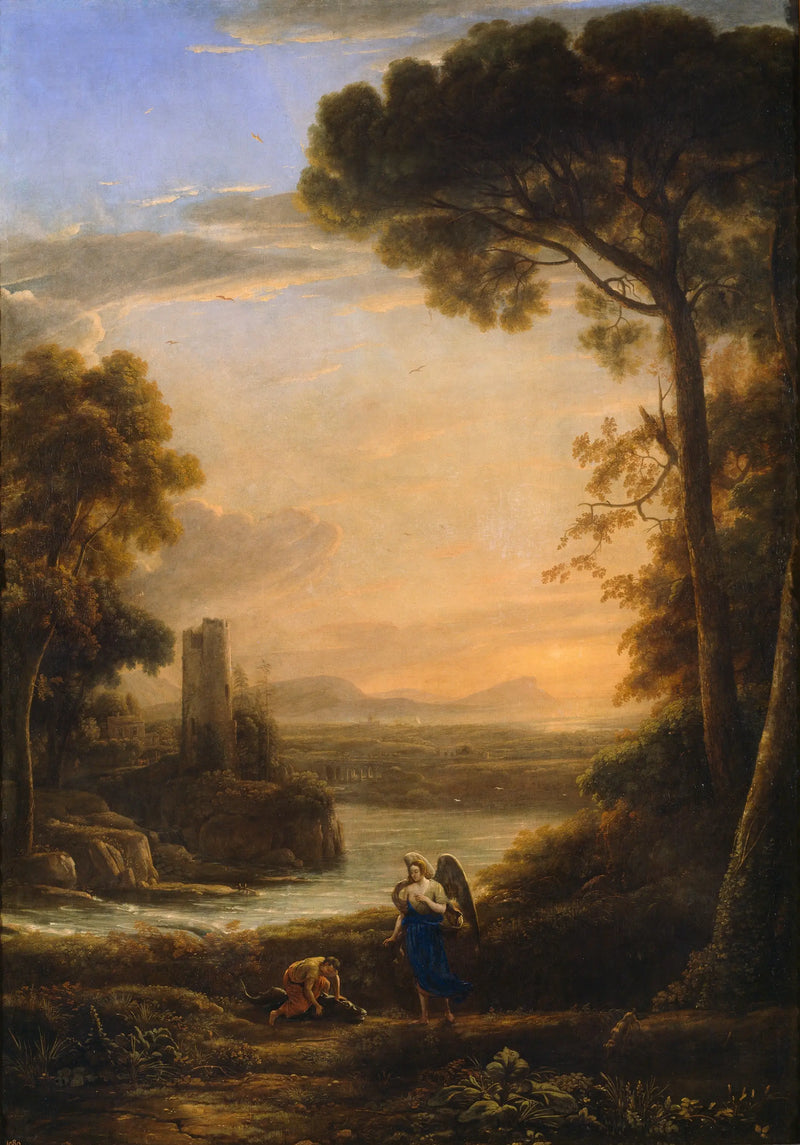 Paisagem com Tobias e Rafael - Claude Lorrain