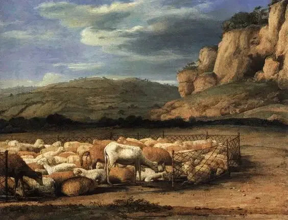 Paisagem com rebanho - Claude Lorrain