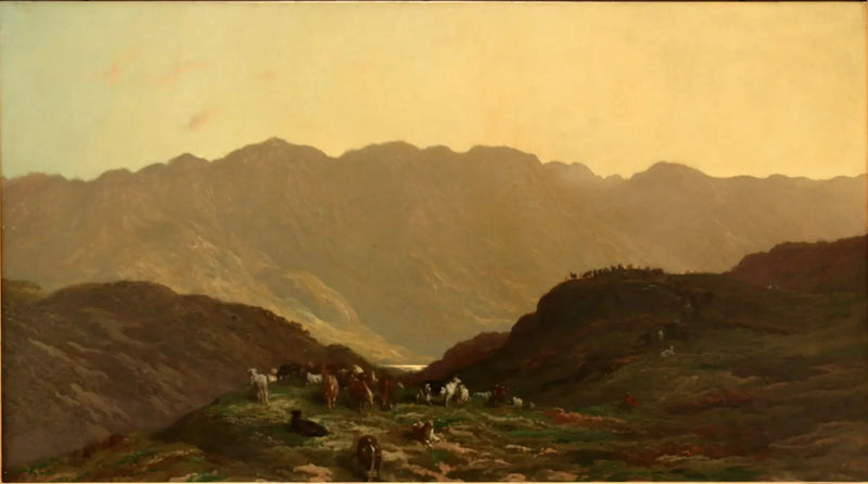 Paisagem com rebanho - Gustave Doré