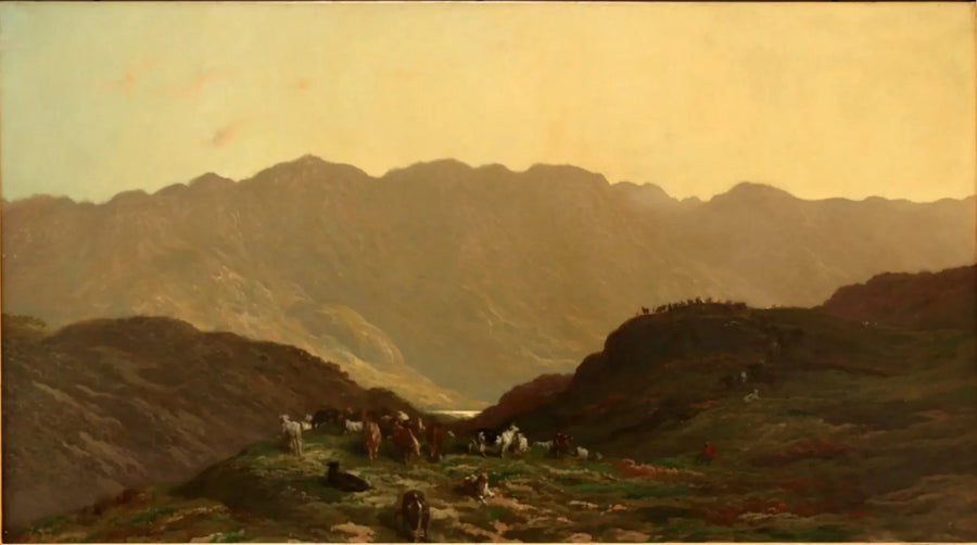 Paisagem com rebanho - Gustave Doré