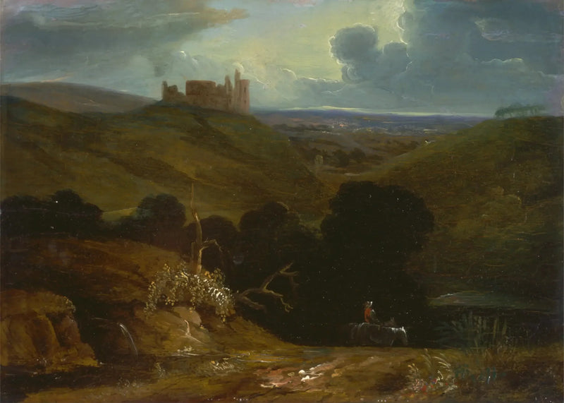 Paisagem com um castelo - John Martin
