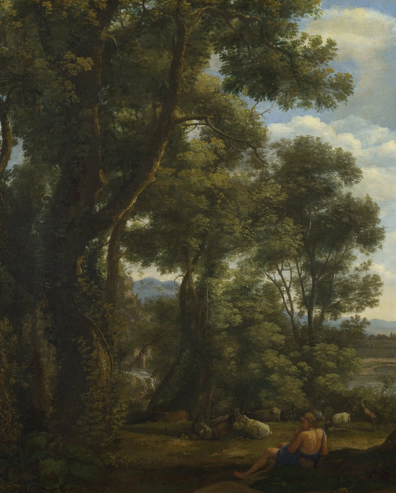 Paisagem com um pastor e cabras - Claude Lorrain