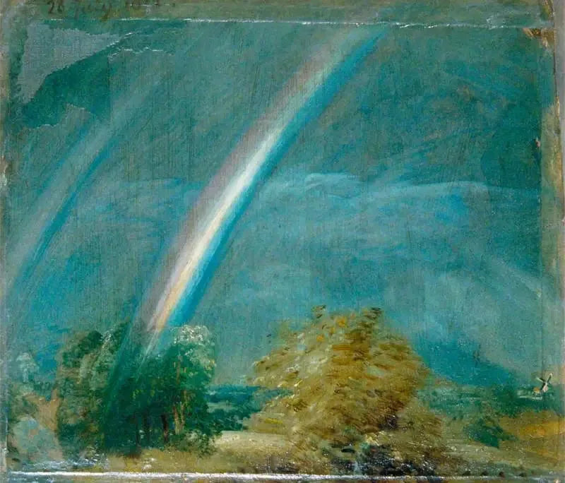 Paisagem com um arco-íris duplo - John Constable