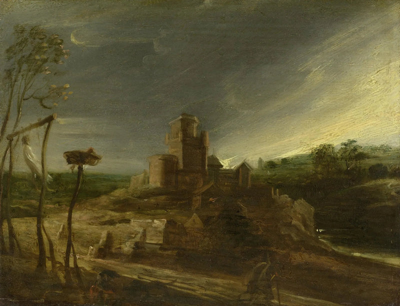 Paisagem com um enforcado em uma forca - Peter Paul Rubens