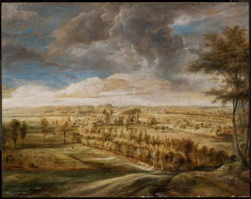 Paisagem com uma alameda de árvores - Peter Paul Rubens