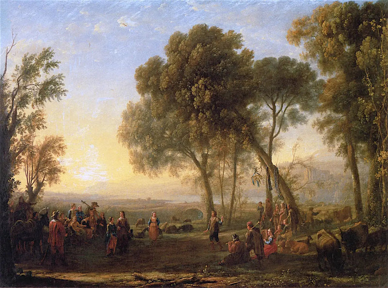 Paisagem com uma dança country - Claude Lorrain