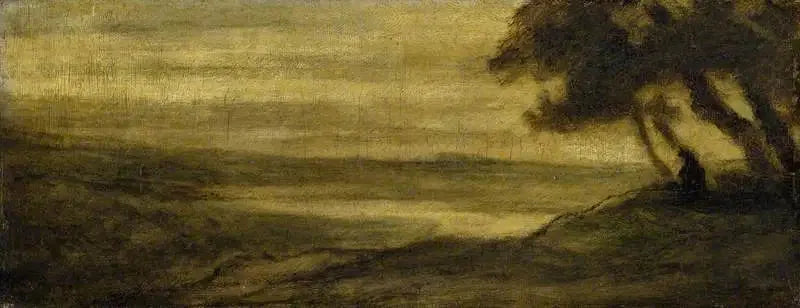 Paisagem com uma figura - Honoré Daumier