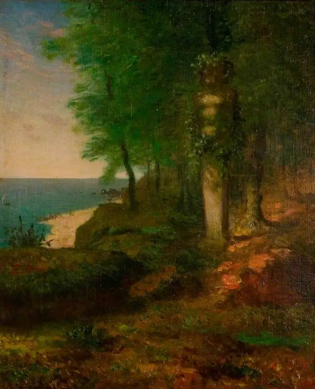 Paysage avec une figure terminale - Jean-François Millet - Alpha Reproduction