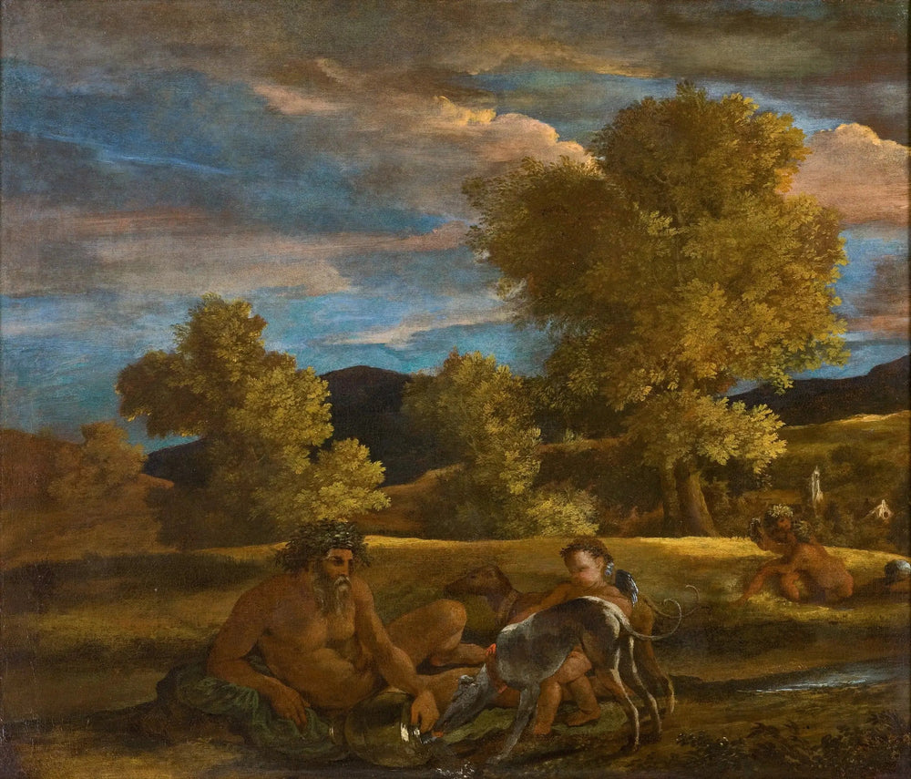 Paysage avec Vénus et Adonis - Nicolas Poussin image 1 reproduction de peinture à l’huile