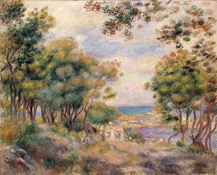 Paisagem em Beaulieu - Pierre-Auguste Renoir