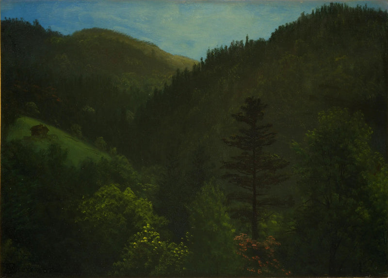 Paisagem com árvores - Albert Bierstadt