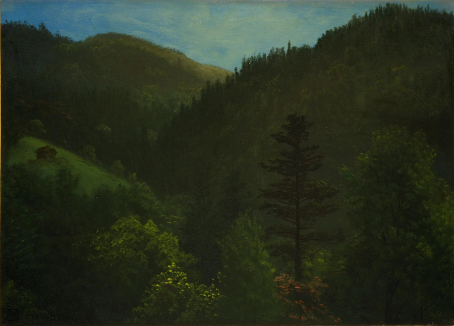 Paisagem com árvores - Albert Bierstadt