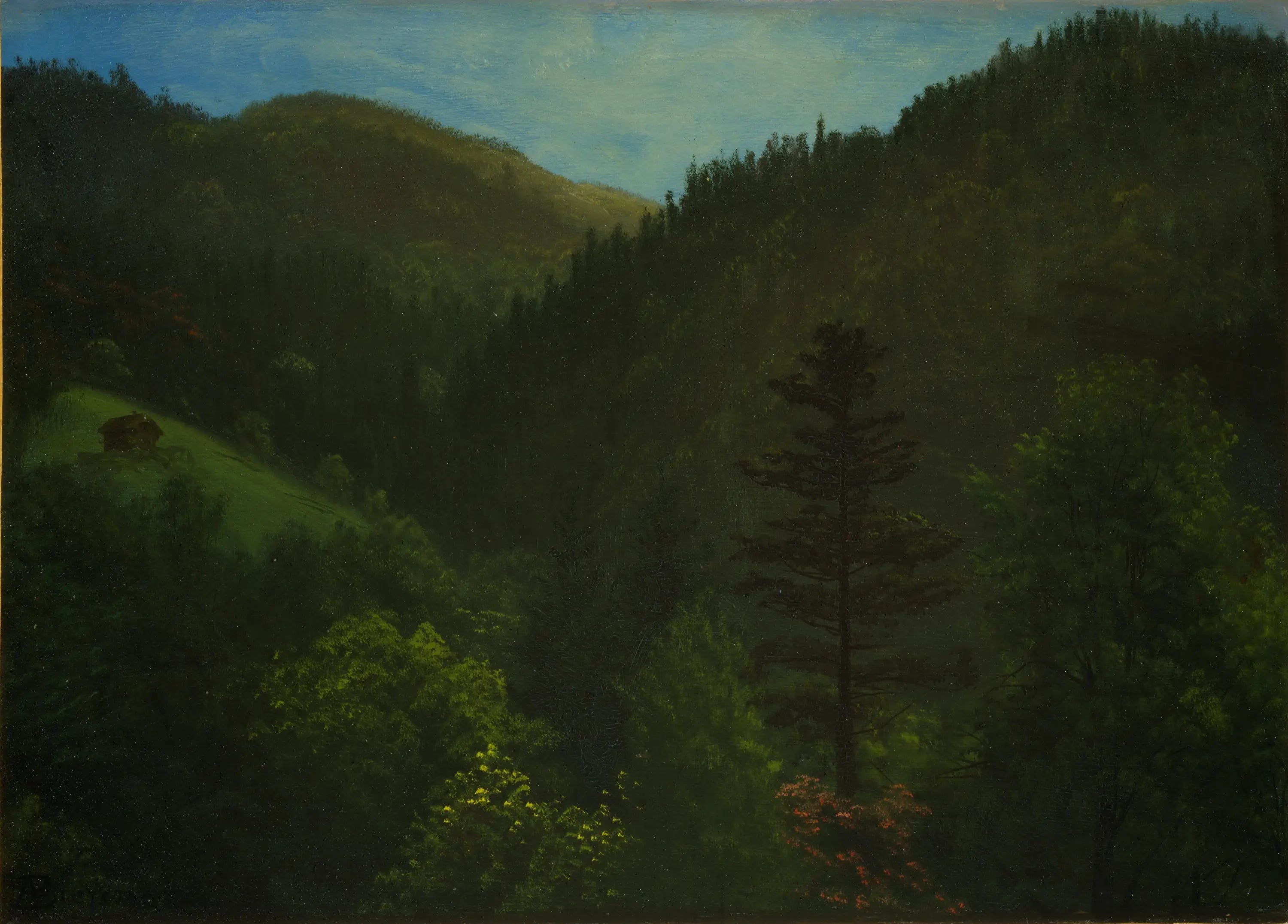 Paysage boisé - Albert Bierstadt - Alpha Reproduction