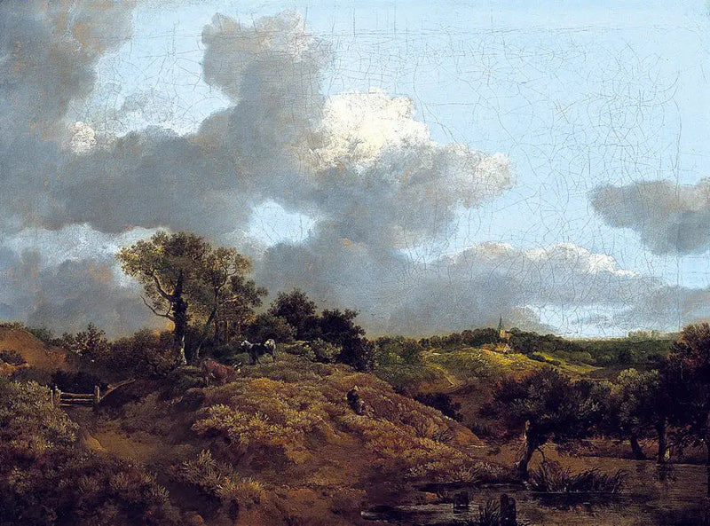 Paisagem arborizada com um pastor sentado - Thomas Gainsborough