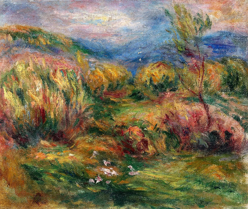 Paisagem de Cagnes-sur-Mer - Pierre-Auguste Renoir