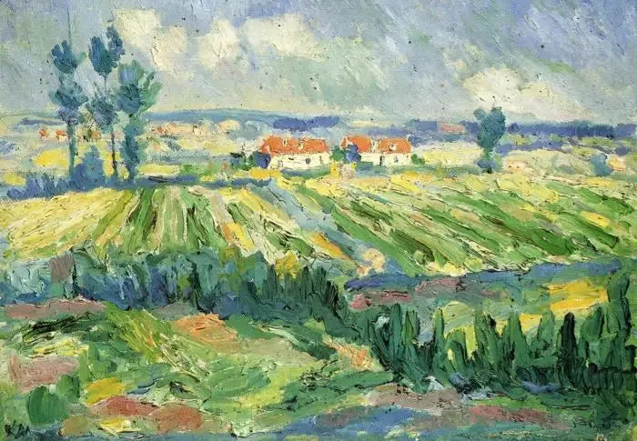 Paisagem, campos - Kazimir Malevich