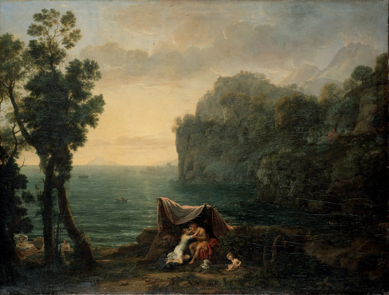 Paisagem costeira com Acis e Galatea - Claude Lorrain