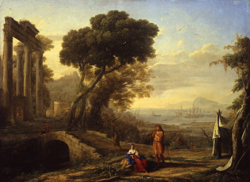 Paisagem costeira italiana - Claude Lorrain
