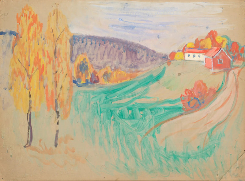 Paisagem de outono - Edvard Munch