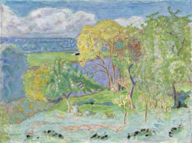 Paisagem de outono (arredores de Vernon) - Pierre Bonnard