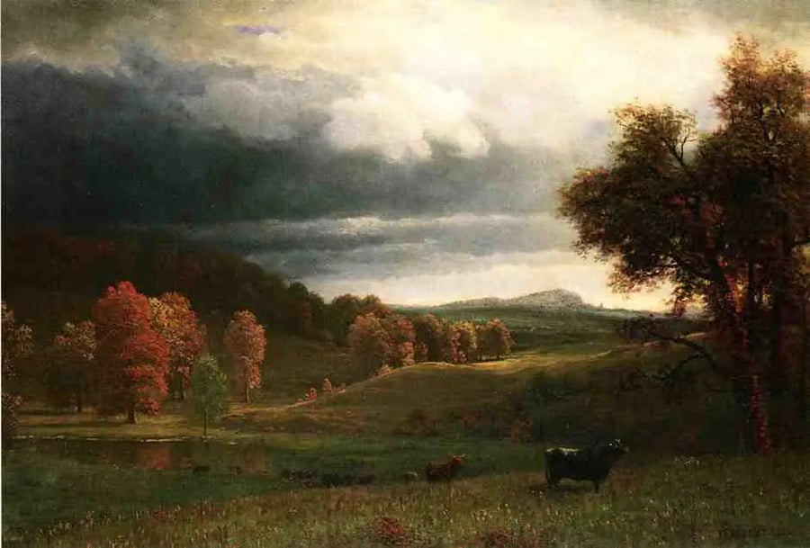 Paisagem de outono, Os Catskills - Albert Bierstadt
