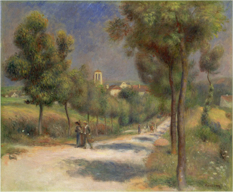 Paisagem de Essoyes, cedo pela manhã - Pierre-Auguste Renoir