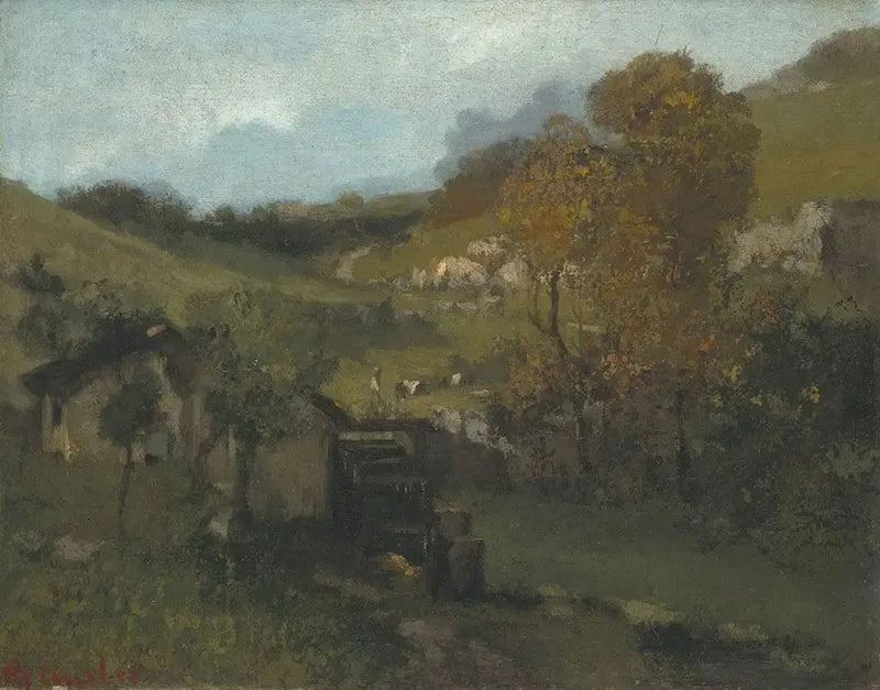 Paisagem de verão - Gustave Courbet