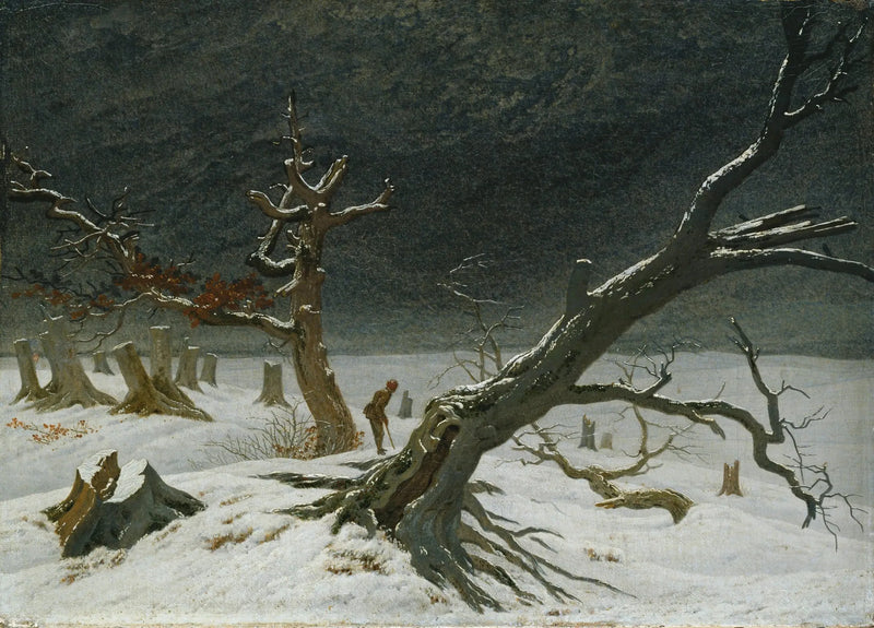 Paisagem de inverno - Caspar David Friedrich