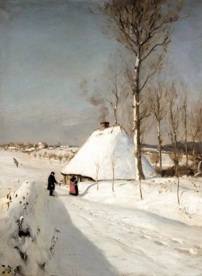 Paisagem de inverno. - H. A. Brendekilde