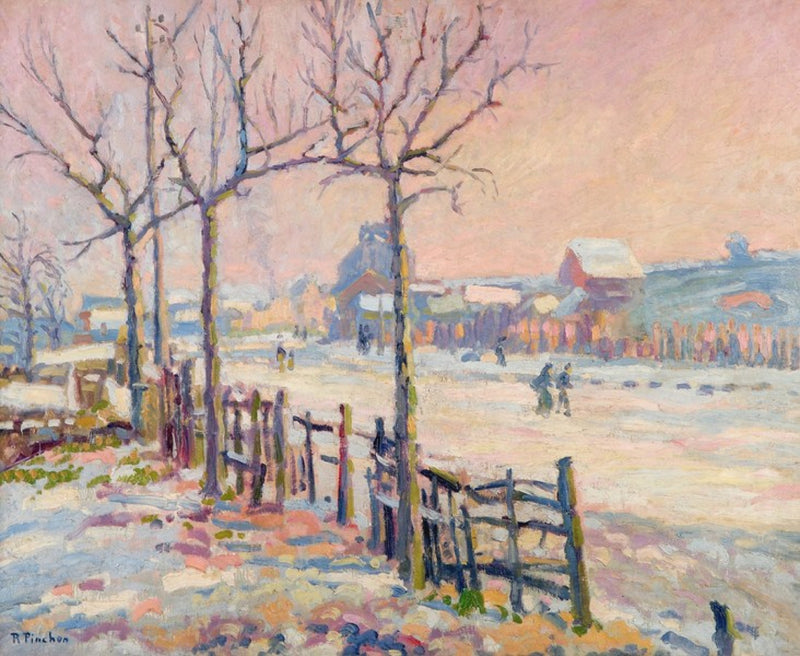 Paisagem de inverno - Robert Antoine Pinchon