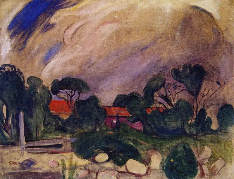 Paisagem de tempestade - Edvard Munch