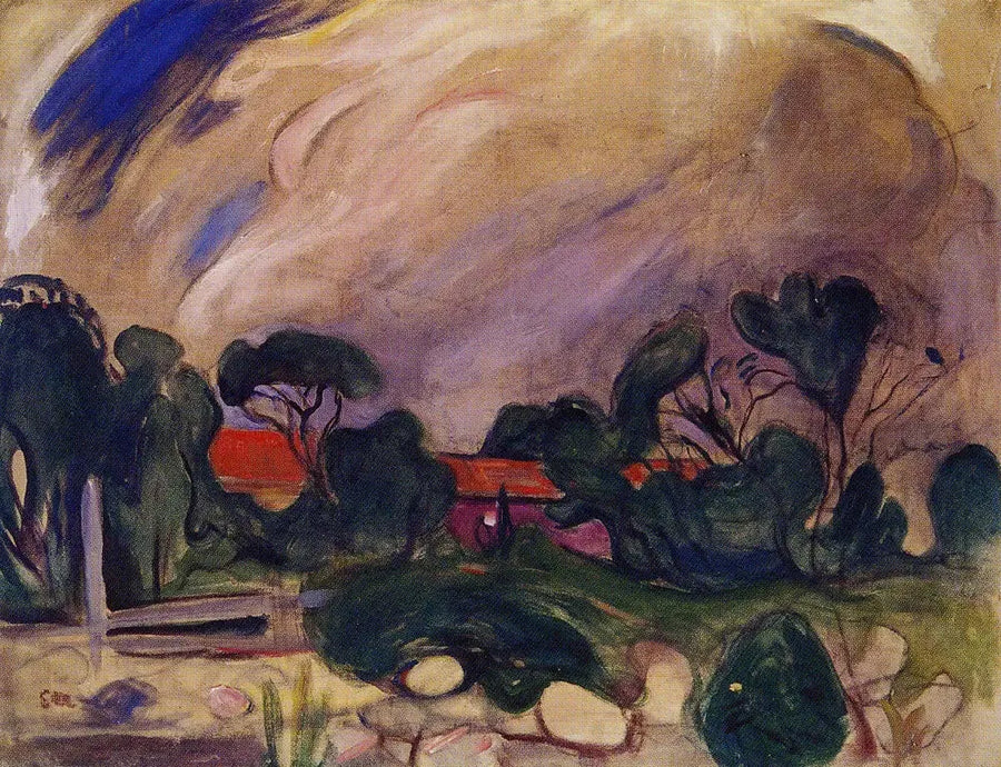 Paisagem de tempestade - Edvard Munch