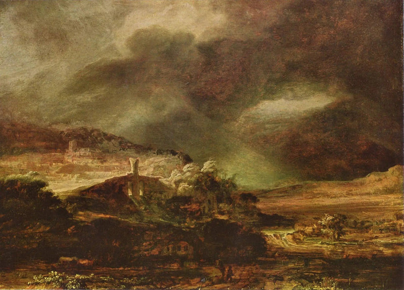 Paisagem de tempestade - Rembrandt