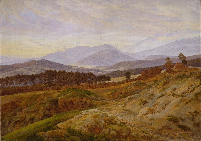 Paisagem na Serra dos Gigantes - Caspar David Friedrich