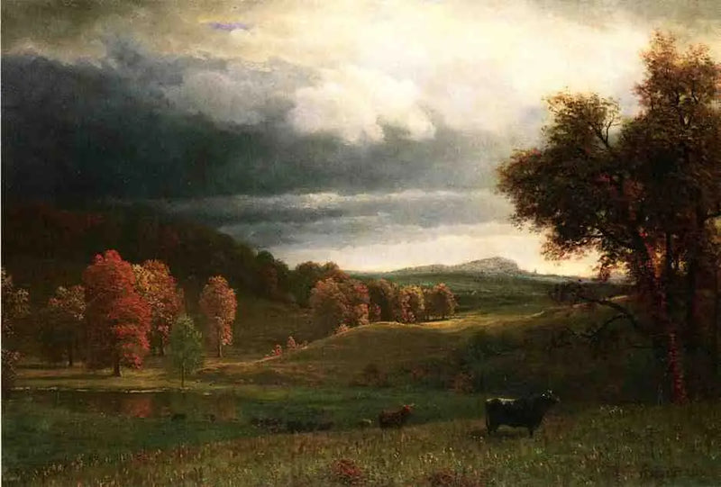 Paisagem de outono, Os Catskills - Albert Bierstadt