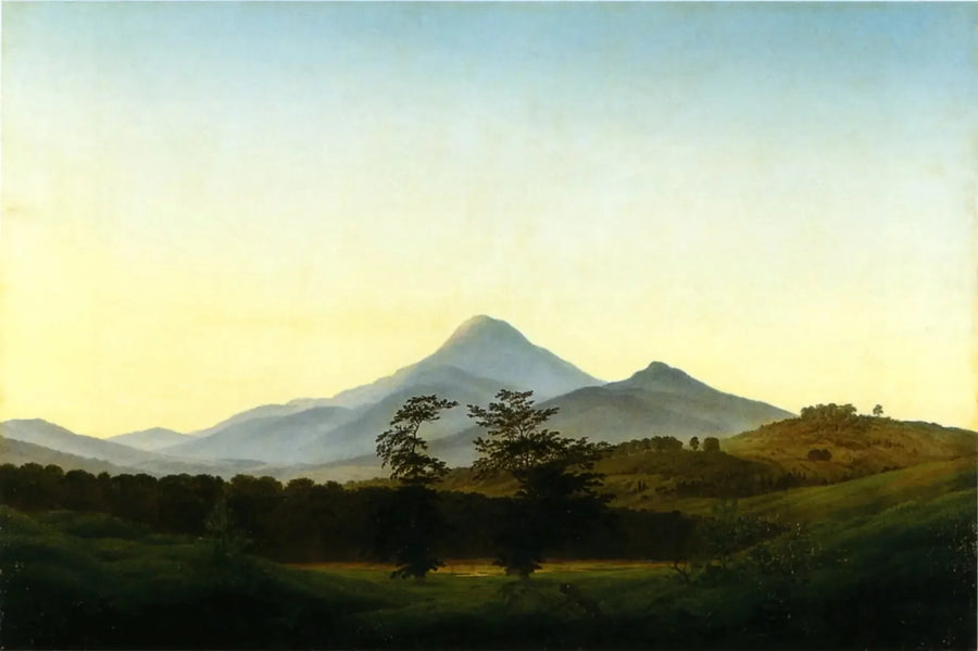 Paisagem da Boêmia - Caspar David Friedrich