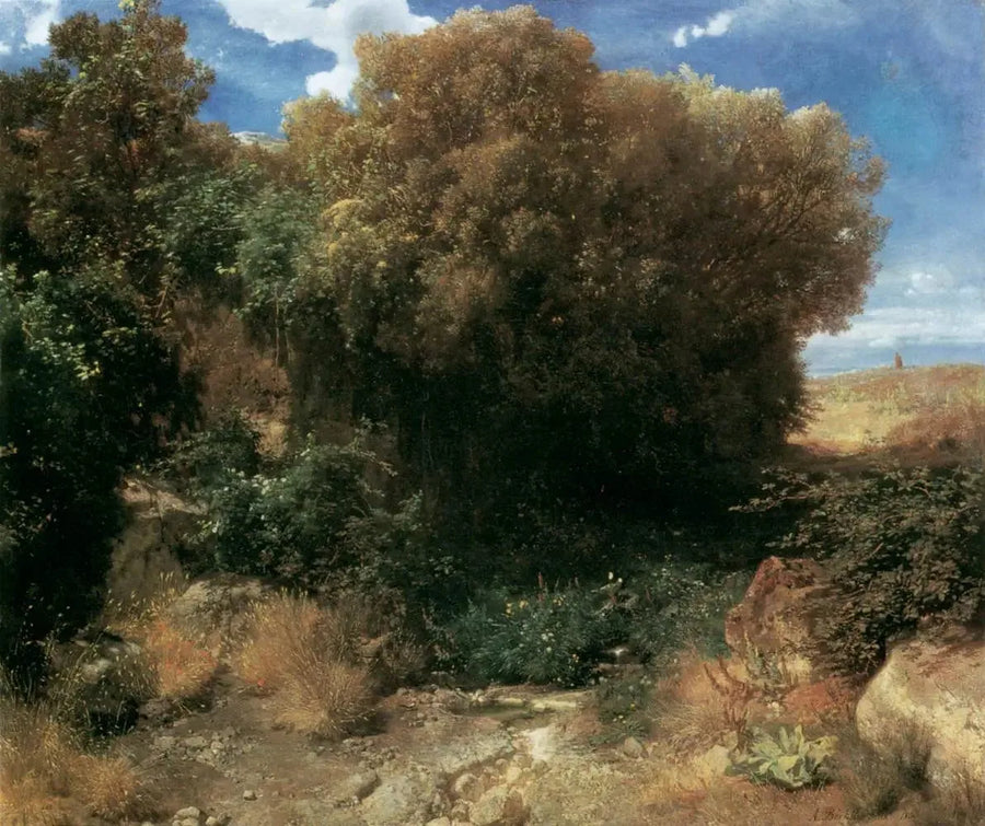 Paisagem de campo - Arnold Böcklin